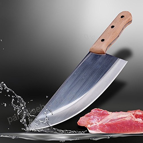 10 inch blade traditional stainless steel butcher knife meat