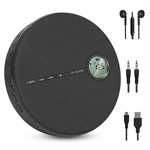 Newest CD Player Portable, WOKALON Rechargeable CD Player with