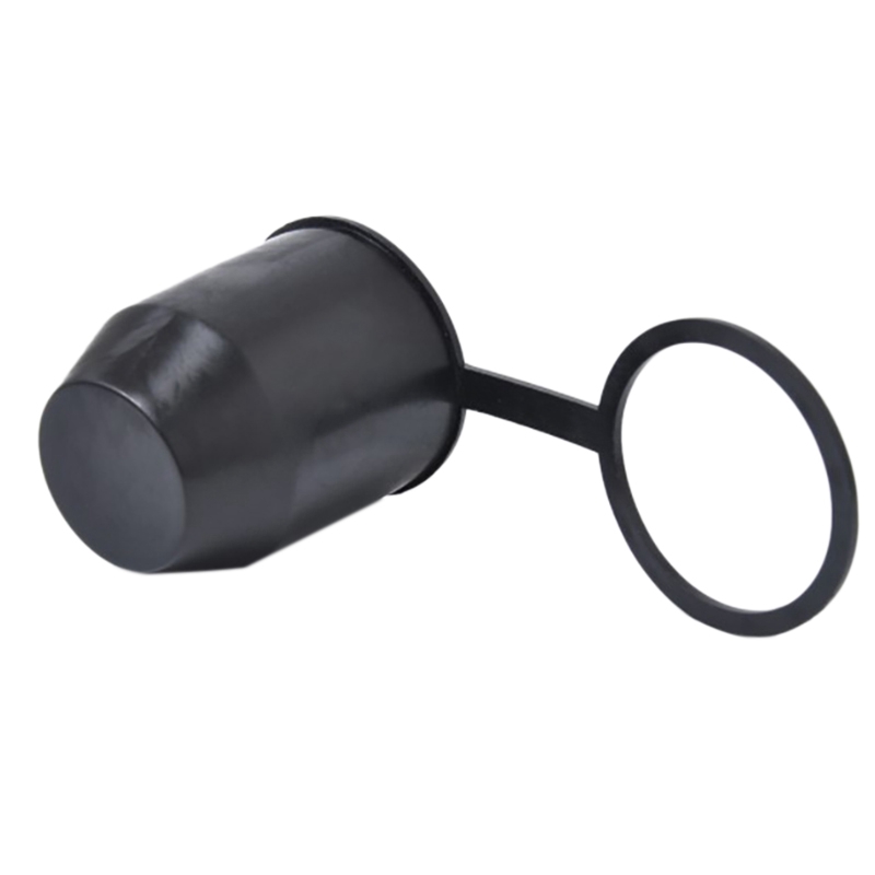 สีดำแถบเชื่อมต่อ Ball Push-In แป้นพิมพ์เพรียวบางหมวกรถ Hitch ลูกวัว Trailer ป้องกัน EIG88เหมาะสำหรับ RV Trailer