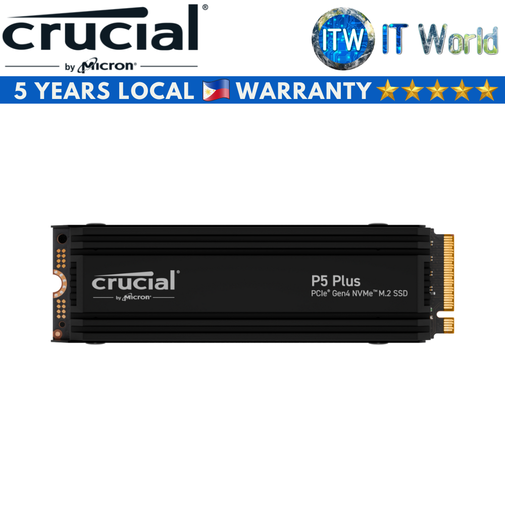 Crucial P5 Plus 1TB/2TB M.2 2280 PCIe Gen4 NVMe Internal SSD with