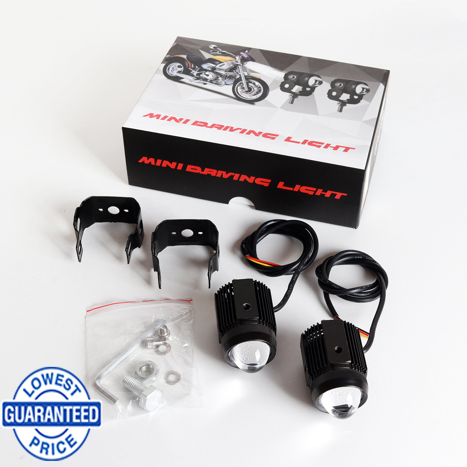 Mini Driving Light V1 20W 3 Wires Auxiliary Light Led Lights Fog Light for Motorcycle Cars