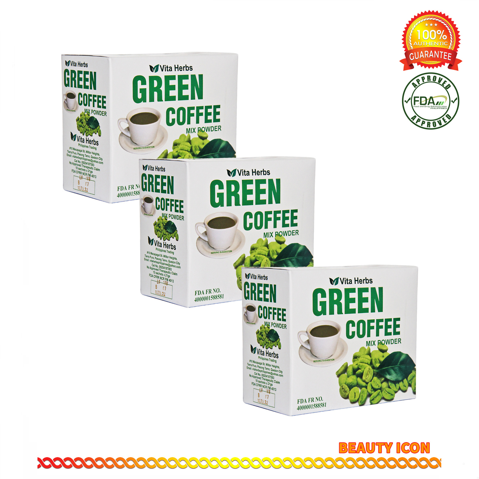 Vita Herbs GREEN Coffee x 3 BOXES Lazada PH
