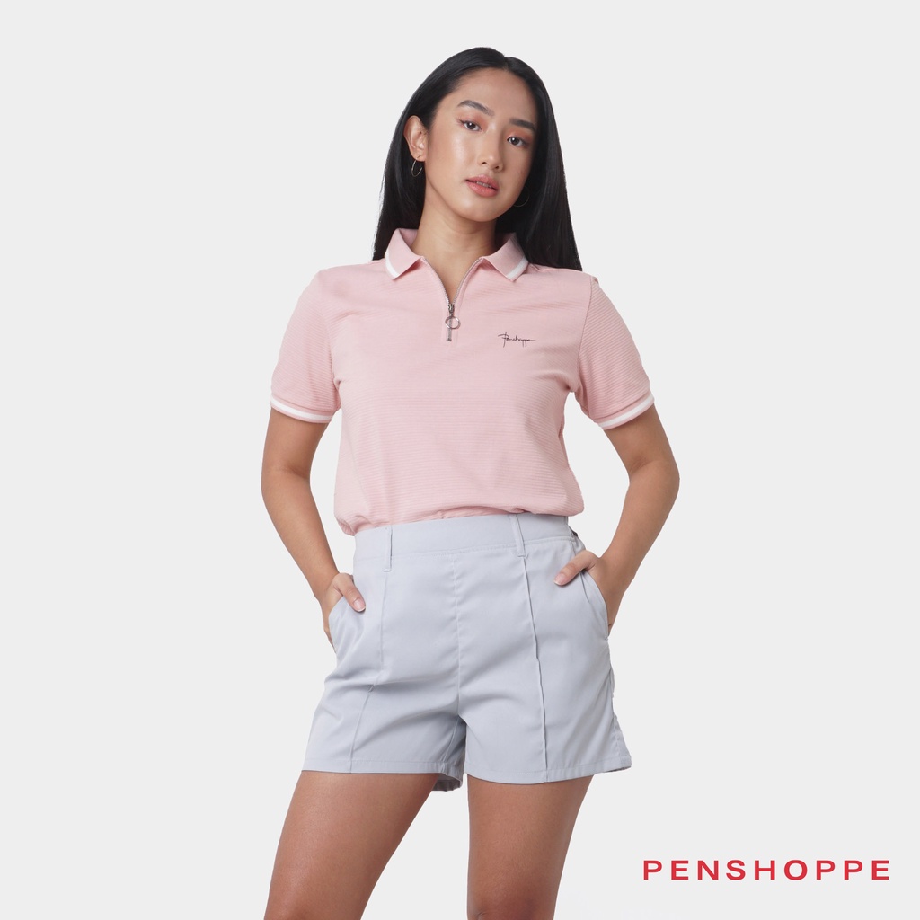 polo and shorts outfit female