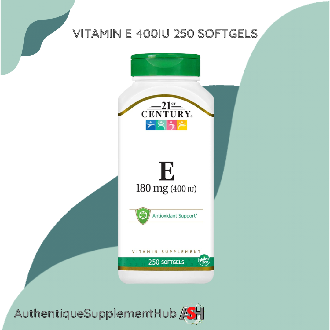 21st Century, Vitamin E 180 mg (400 IU), 250 Softgels Lazada PH