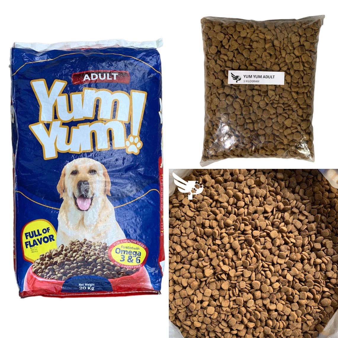 Yum Yum Adult 1kg Repacked Dog Dry Food for Adult Unahco