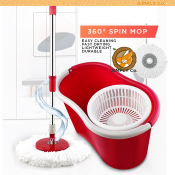 Turbo Mop with Bucket and Microfiber Head