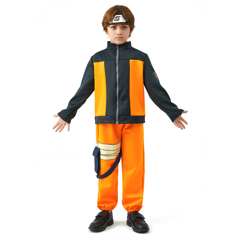 Uzumaki naruto custome for kids boy Naruto cosplay Costume Full set ...