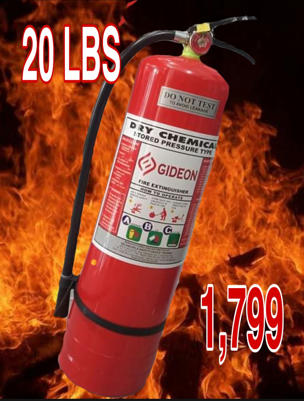 Fire Extinguisher Brand new Gideon 20lbs ABC type Dry Chemical Lazada PH