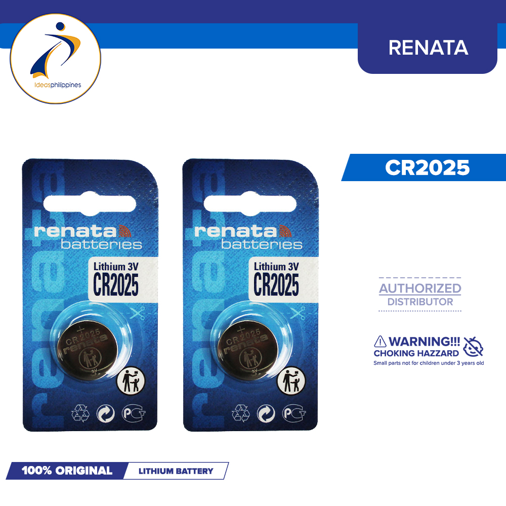 Renata CR2025 Watch & PC Batteries Single Pack (Set of 2) Lazada PH