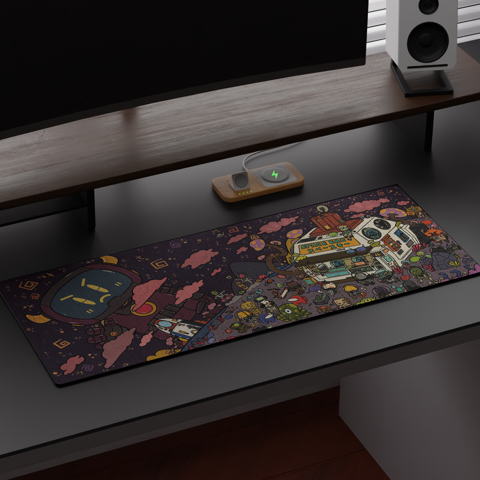MD Custom Mousepad Space Bar Printed Large Extended Mouse Pad Gaming