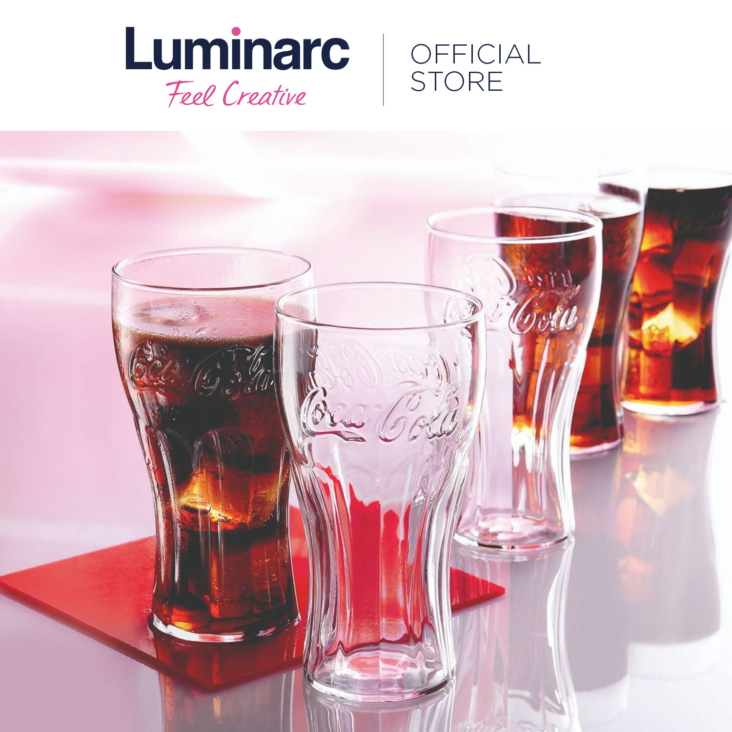 Luminarc drinking cup Coca-Cola glass cola glass ORIGINAL COCA