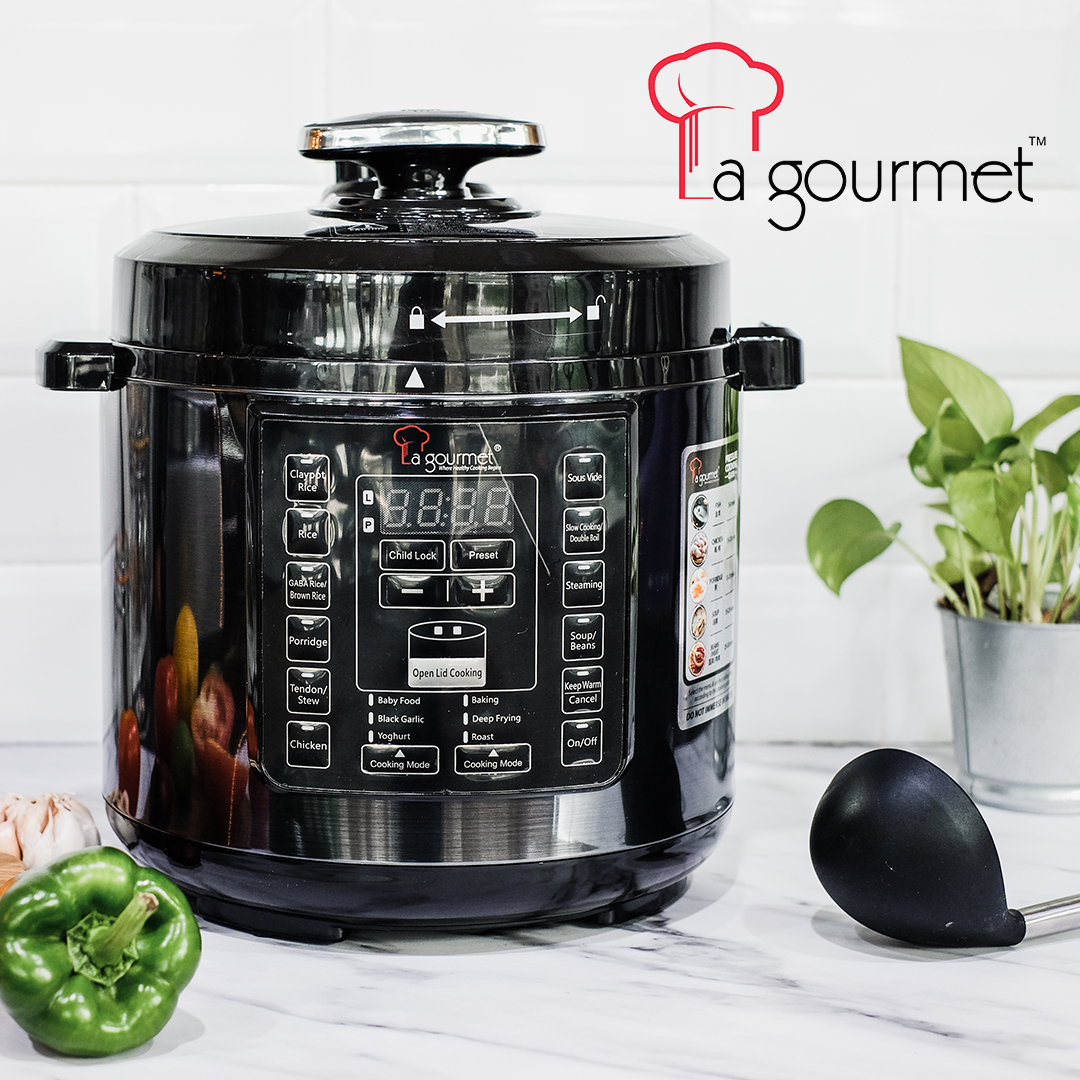 La gourmet electric store pressure cooker