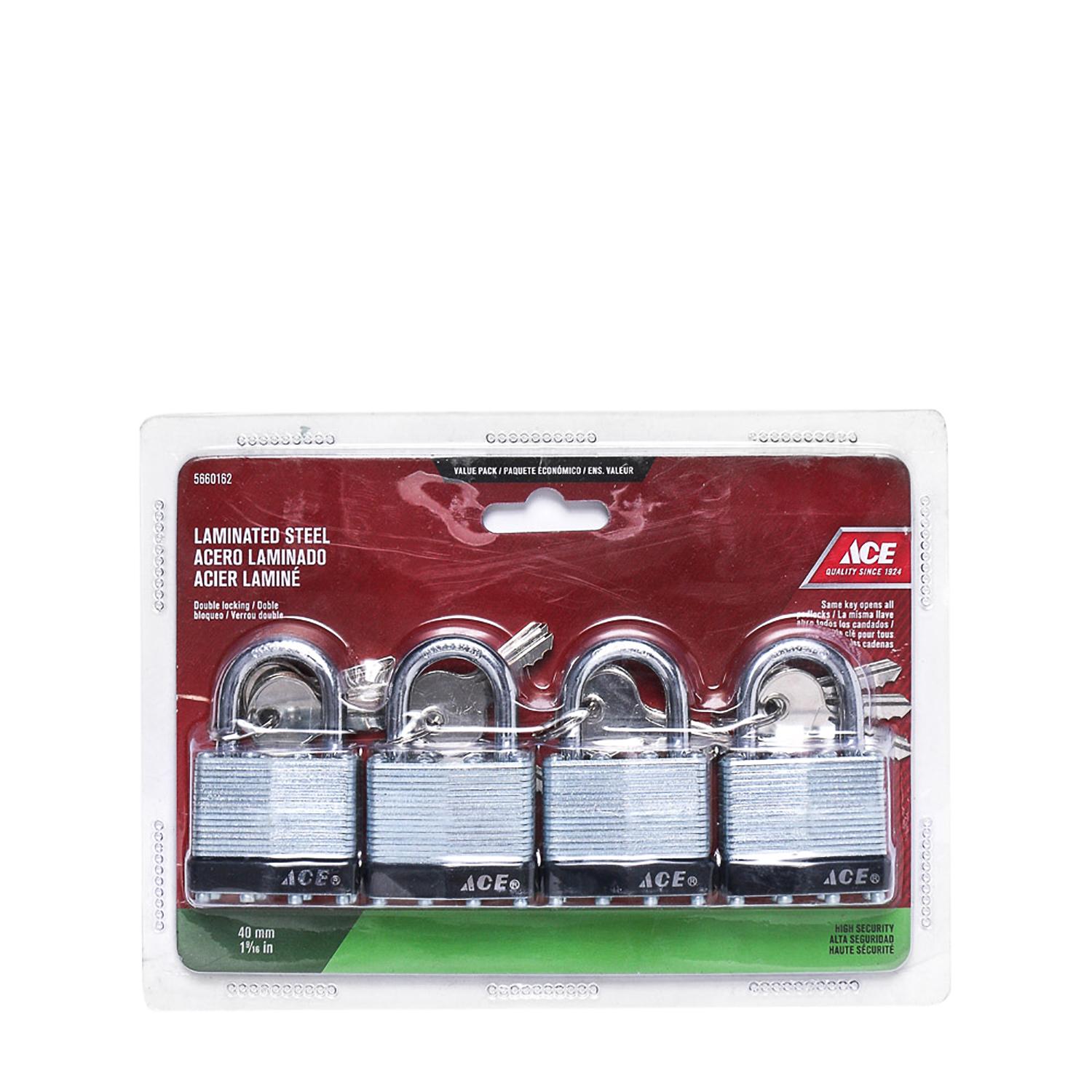 Ace Hardware 4piece Laminated Steel Padlocks 40mm Lazada PH