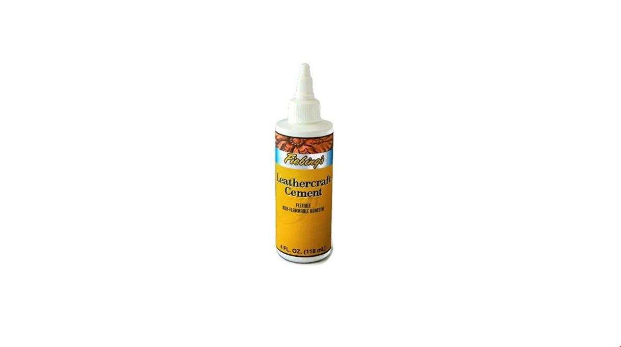 Fiebing's Leathercraft Cement, 4 oz High Strength Bond for Leather