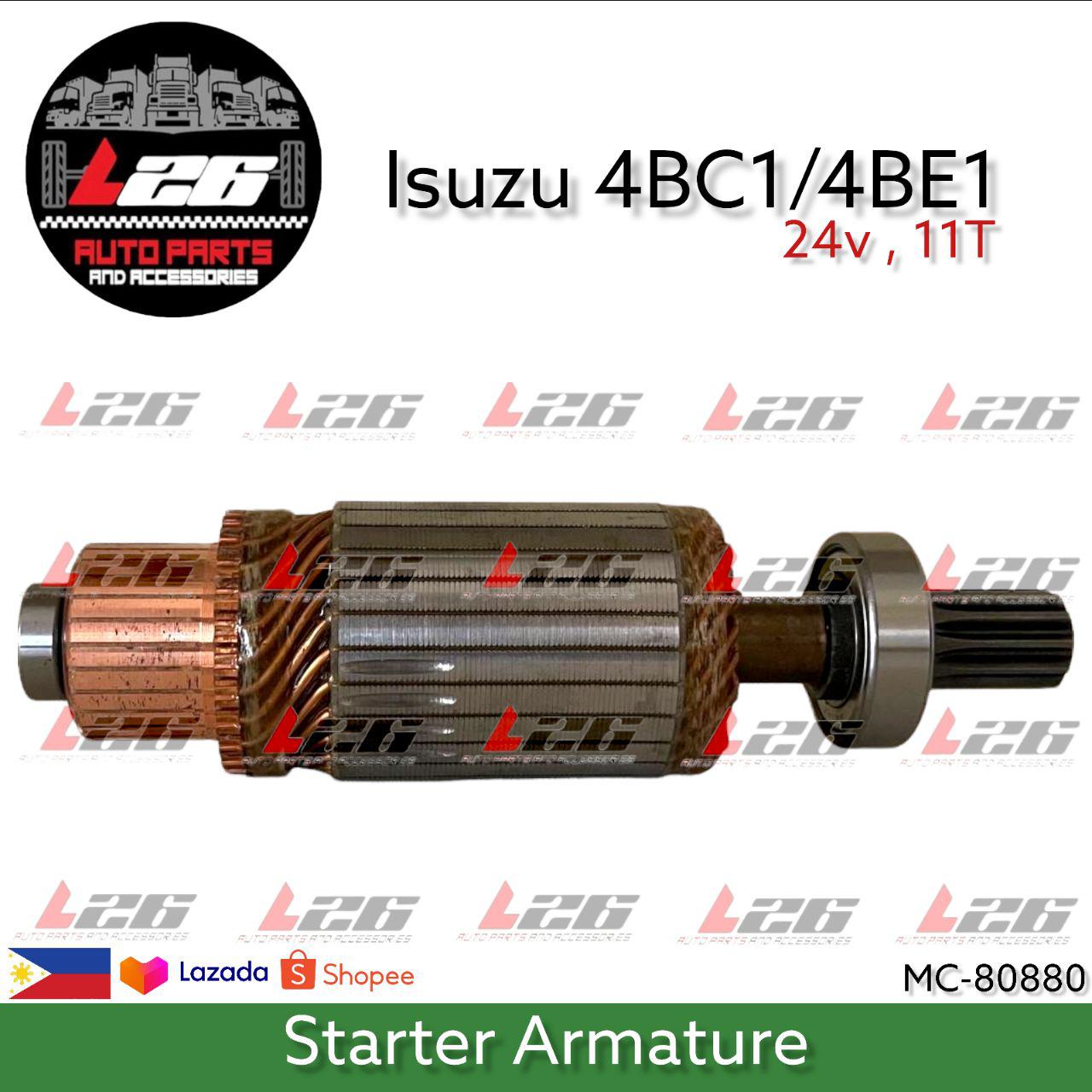 STARTER ARMATURE Isuzu 4BC2 4BC1/ 4BE1 STARTER ARMATURE 11T 24V MC