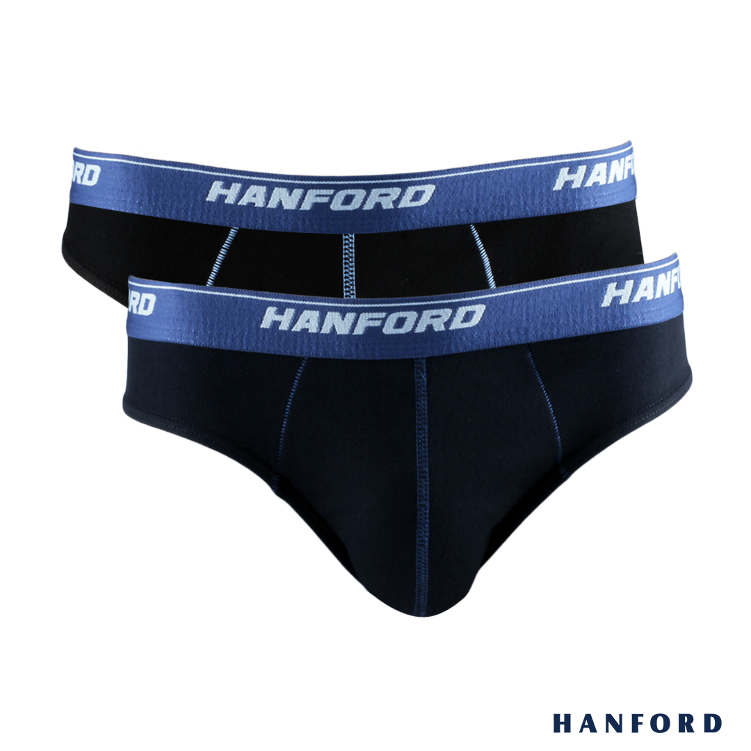 Hanford Men Premium Ribbed Cotton w/ Contrast Stitch Briefs