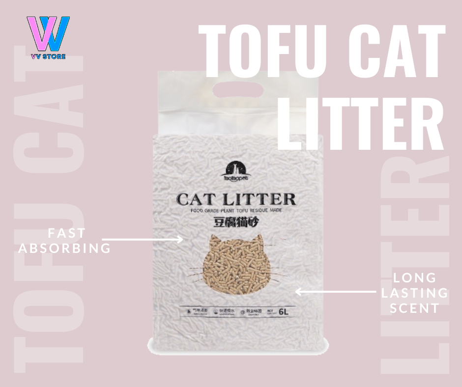 Cat Litter 6L Food Grade Plant Tofu Residue Made Cat Litter Sand Tofu