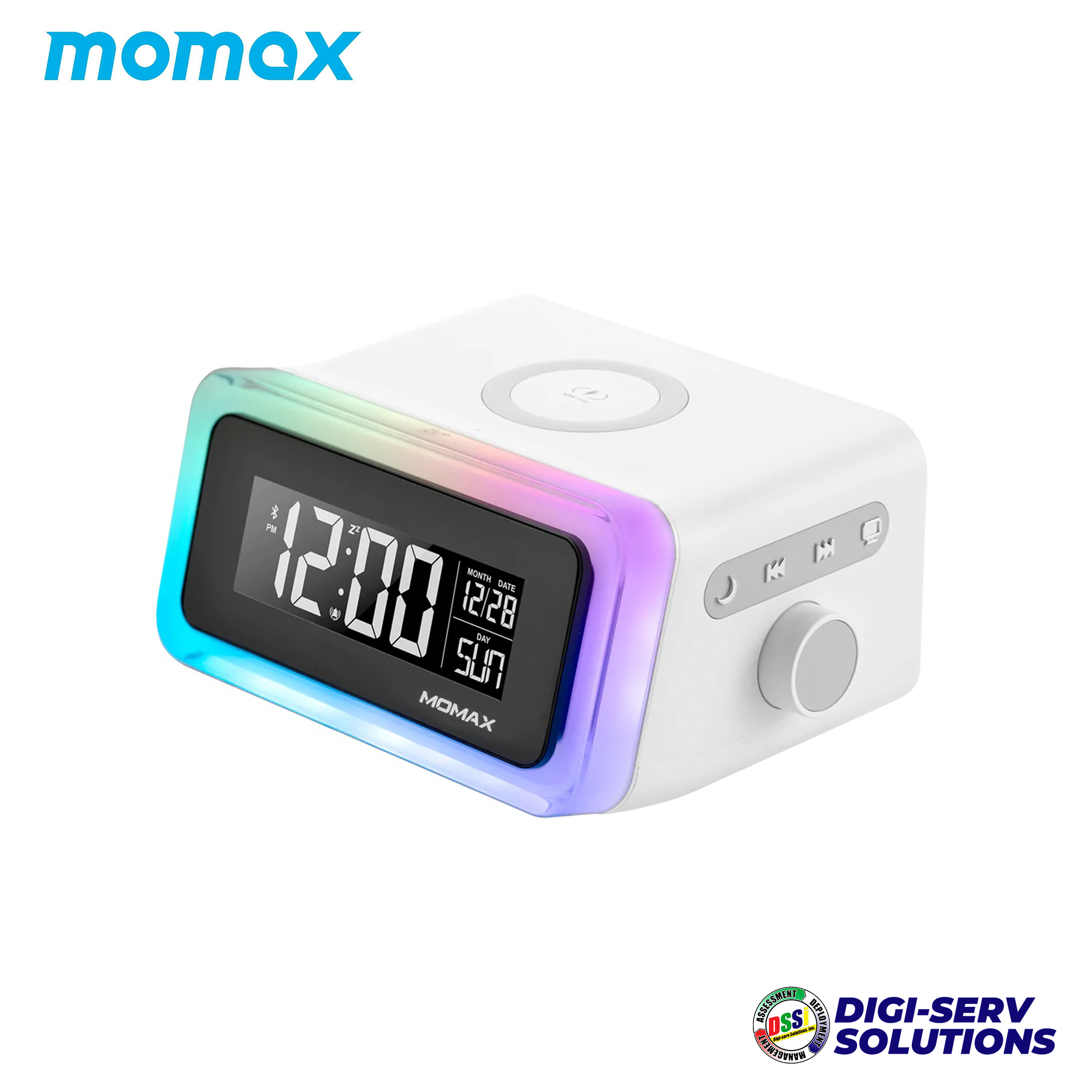 Momax Q.Clock 2 Digital Clock Speaker with LED Display & 10W Wireless Charging Lazada PH
