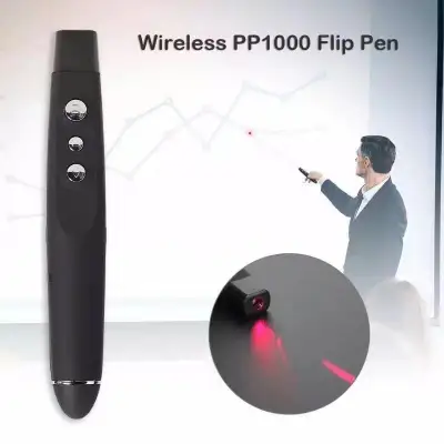 LEDSTAR PP-1000 Wireless Presenter Powerpoint PPT Laser Pointer (Black)