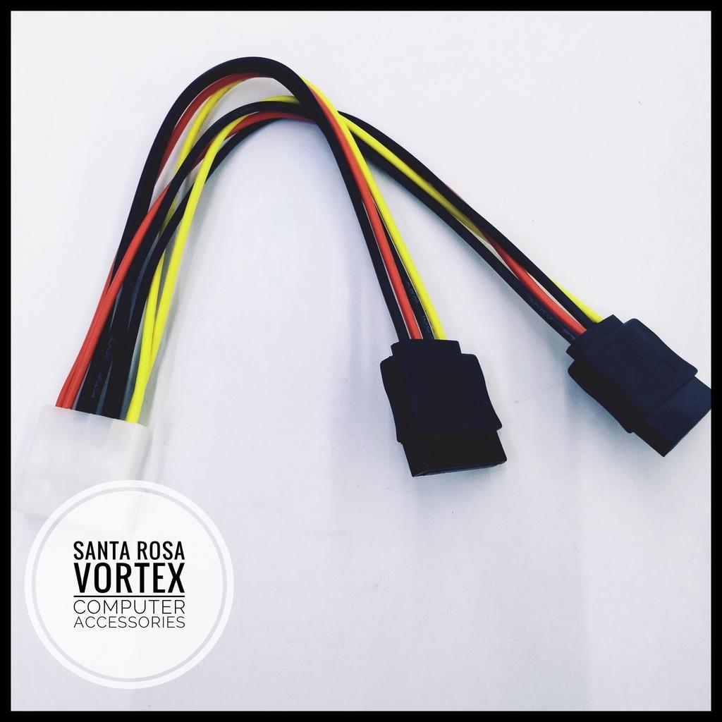 SATA POWER SPLITTER CABLE (4 Pin Molex to 15 Pin 2 Serial SATA