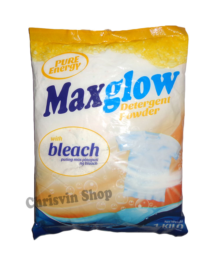 Maxglow Detergent Powder with Fabric Conditioner and Bleach 1 Kilo
