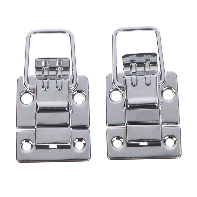 Sissi 2Pcs Stainless Steel Chrome Toggle Latch For Chest Box Case Suitcase Tool Clasp