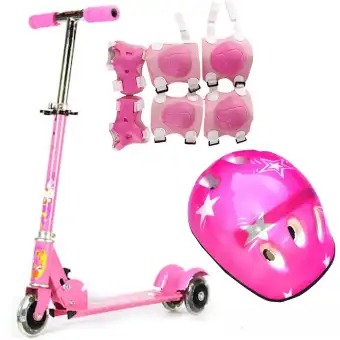 kids pink scooter
