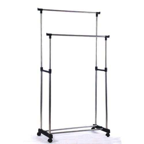 Double Pole Telescopic Clothes rack Good Quality Clothes Hanger☝ ...