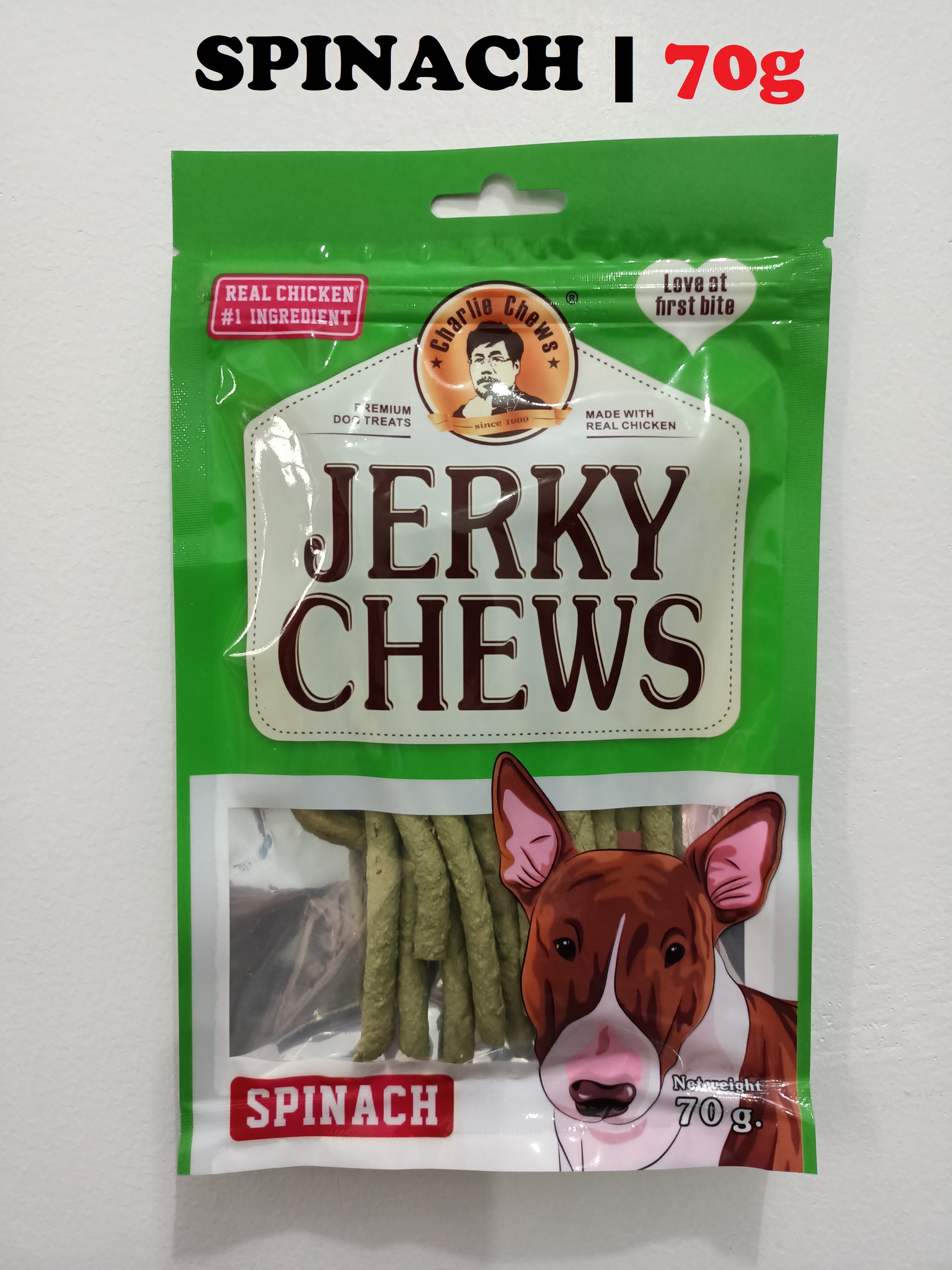 Jerky Chews Real Chicken SPINACH 70g Lazada PH