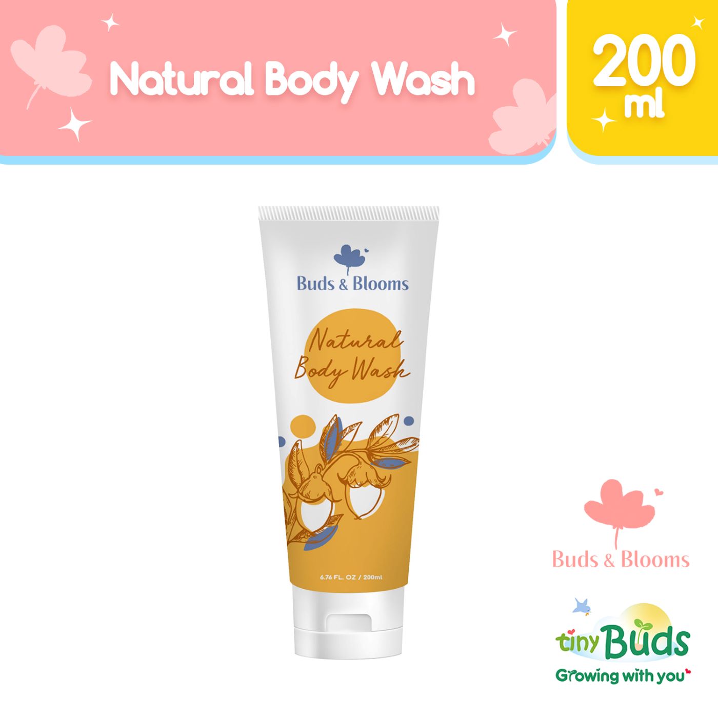 Buds & Blooms Maternity and Breastfeeding Safe Natural Body Wash