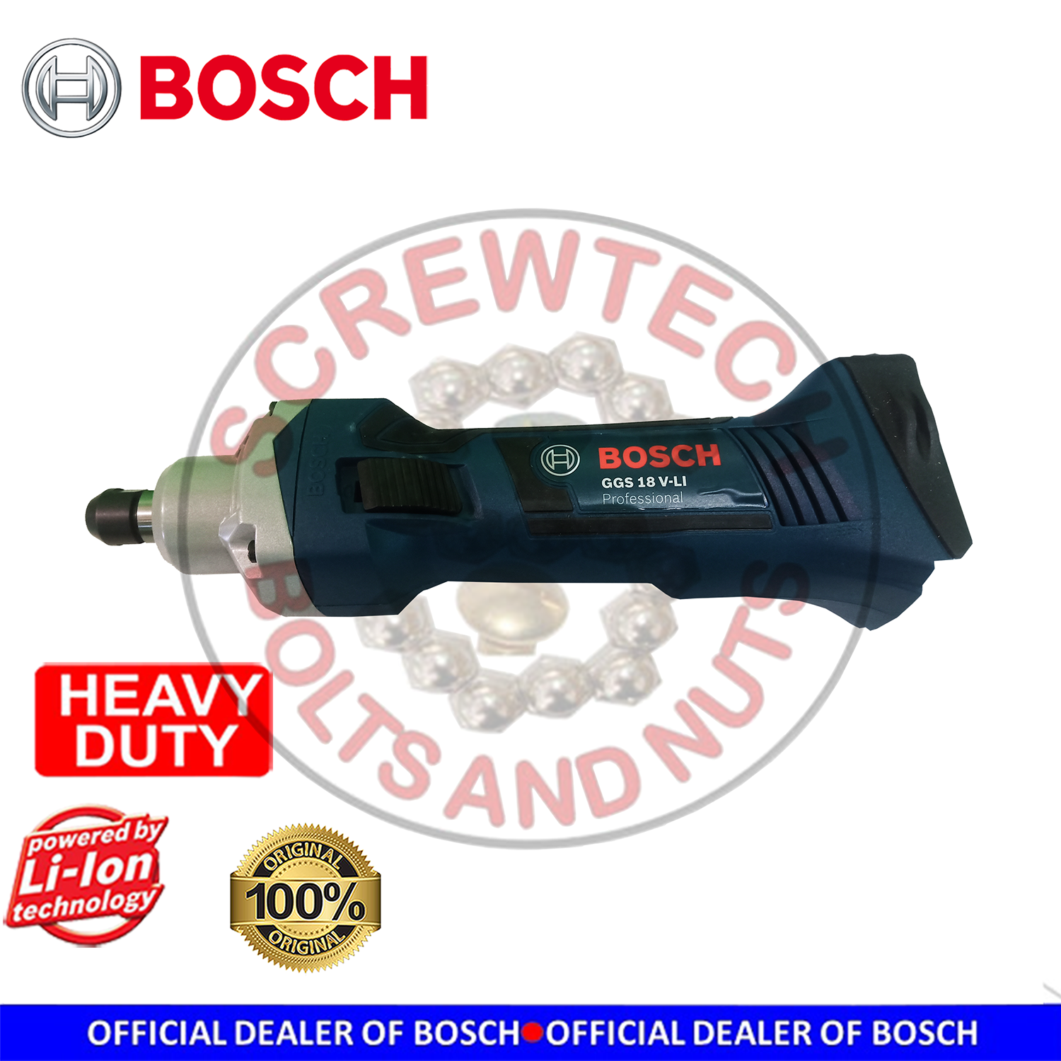 BOSCH Cordless Straight Grinder (GGS 18VLI) Lazada PH