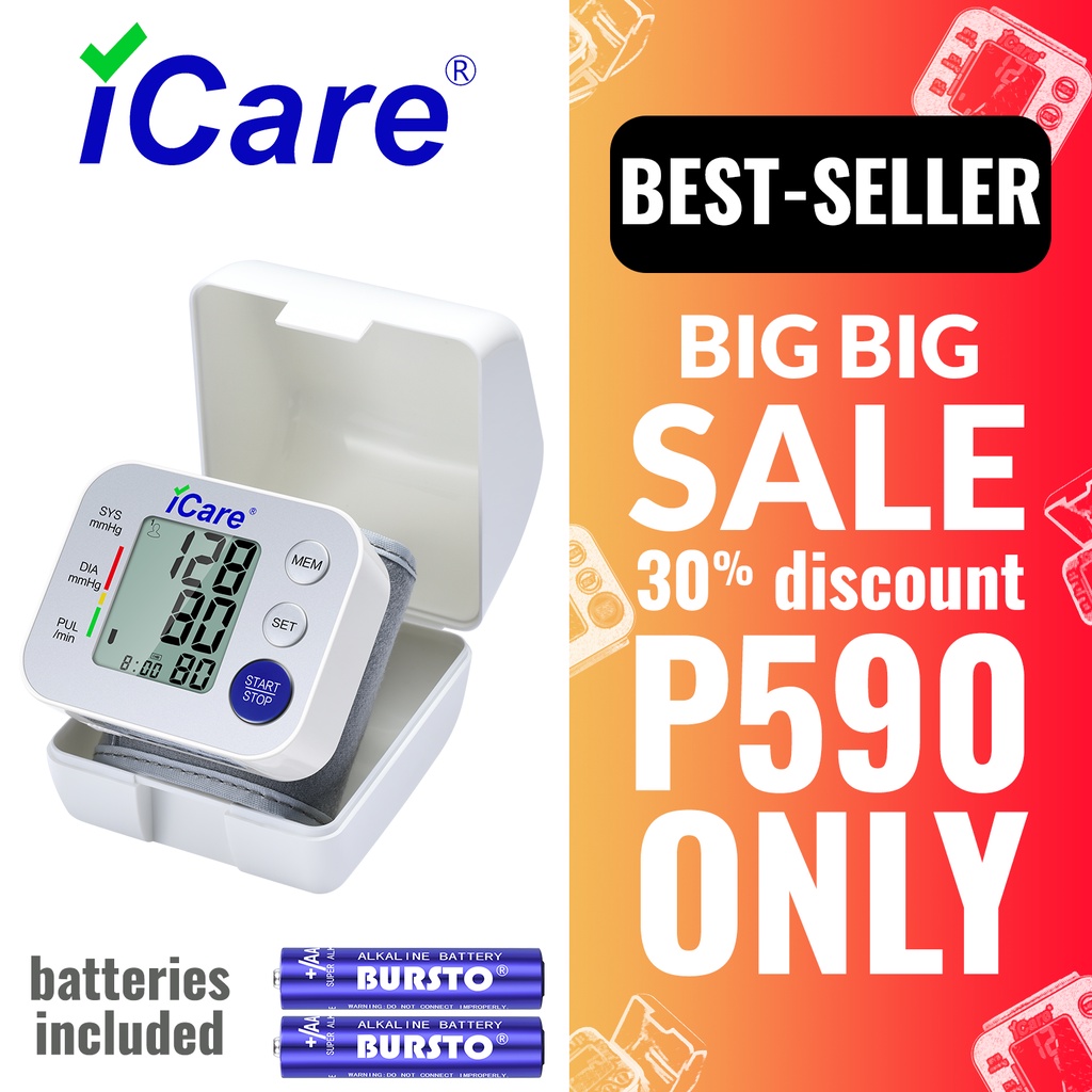 Blood Pressure Meter iCare®CK108 Wrist Type Blood Pressure Monitor