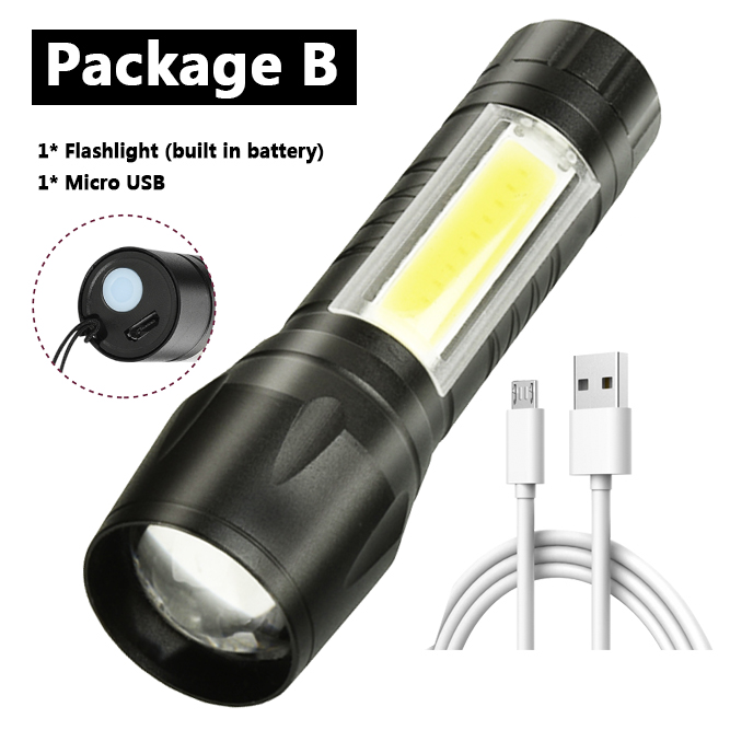 blue fuel rechargeable flashlight