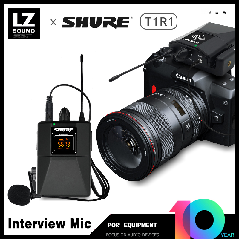 SHURE T1R1 photo interview wireless microphone SLR DV radio digital