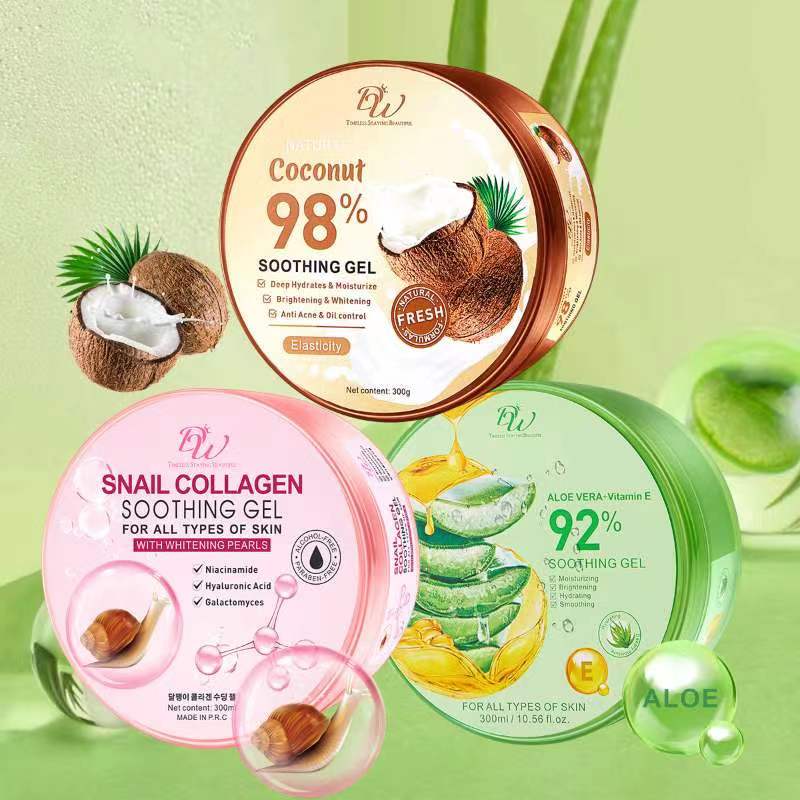 ( 3 in 1 ) DW COCONUT 98 SOOTHING GEL / DW ALOE VERAVITAMIN E 92