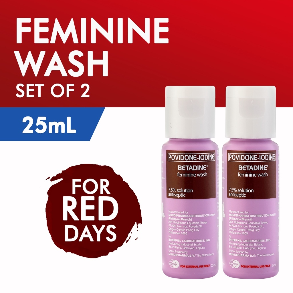 BETADINE® (PovidoneIodine) Antiseptic Feminine Wash 25mL Set of 2