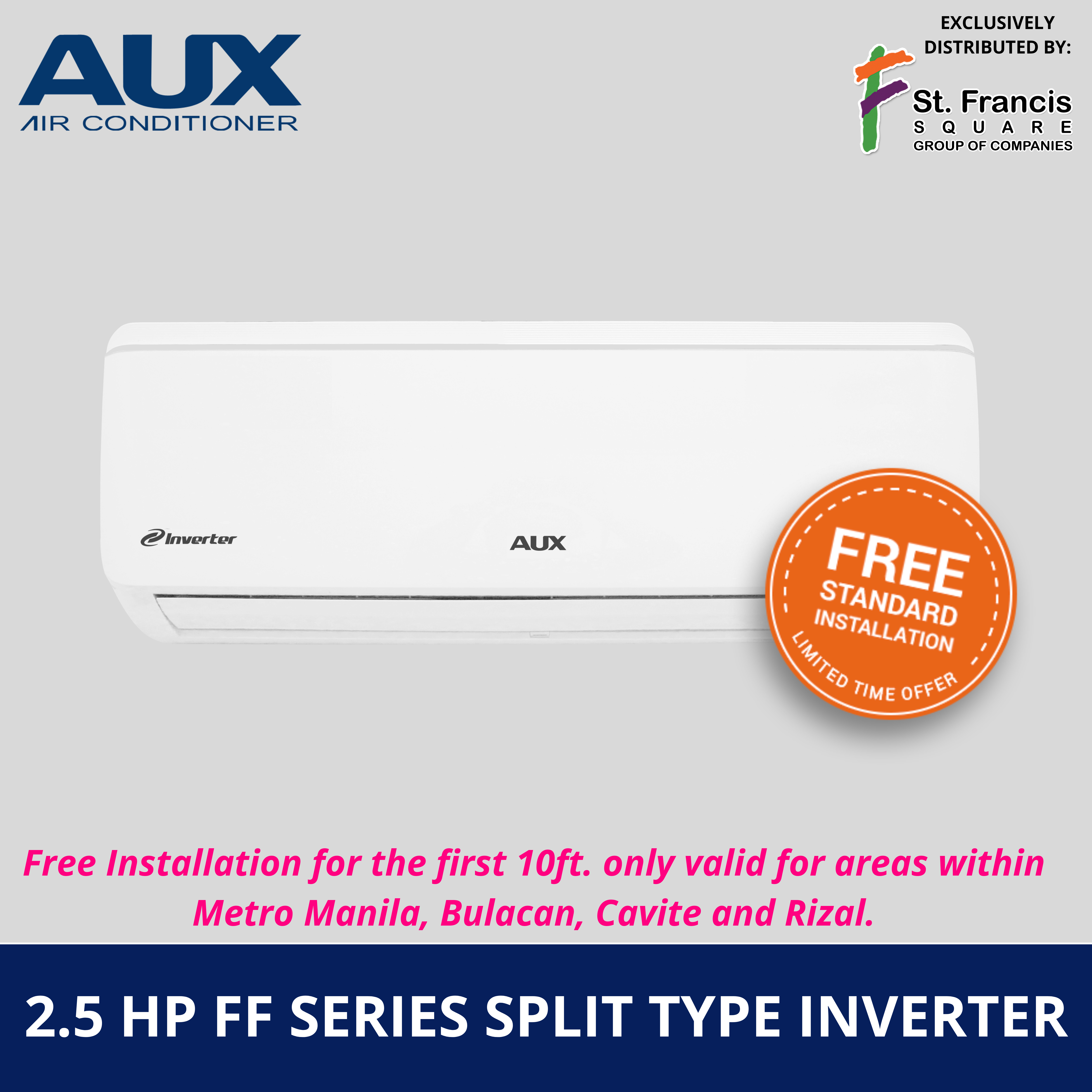 aux aircon 2.5 hp price