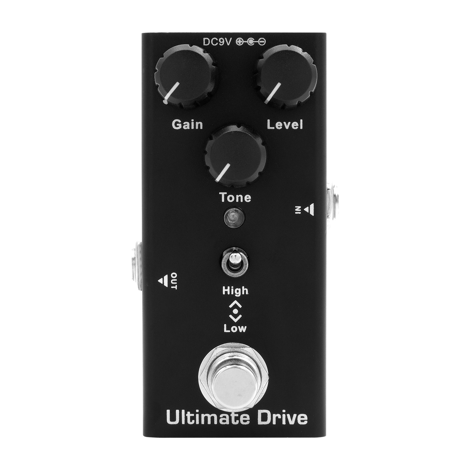 IRIN EF-02 Electric Guitar Effect Pedal Portable Guitar Effector Mini Single Electric Guitar Effect Pedal with True Bypass - Ultimate Drive (Black)