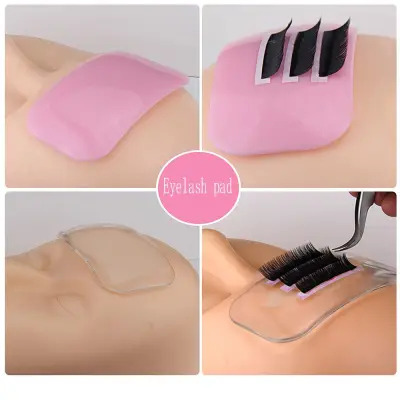 VYBL Reuseable Pink Extension Tool Eyelash Holder Silicone Pad Thicker Eyelash Stand Eyelash Pad