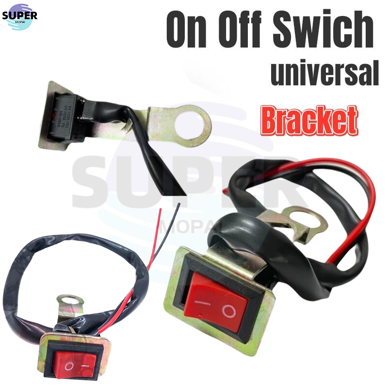 [Super Mopai] Motorcycle On Off Switch with Bracket | Lazada PH