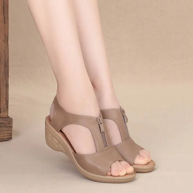 Flat Sandals Women รองเท้าใบไม้ รองเท้ารัดส้น รองเท้าแฟชั่น รองเท้าผู้หญิง รองเท้าแตะ（แนะนำให้ซื้อเพิ่ม1เบอร์）