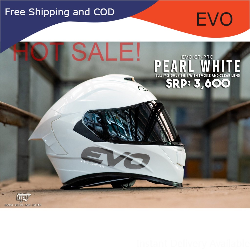 Shop White Evo Helmet online | Lazada 