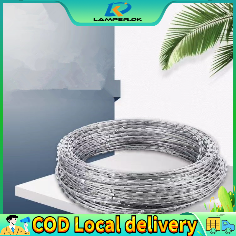 10/15/100 meters Combat Wire, Military Wire, Concertina Wire, Razor Wire Rolls Lazada PH