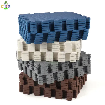 Miigu Toys 10 in 1 30*30 cm Plain Puzzle Floor Mats for Kids