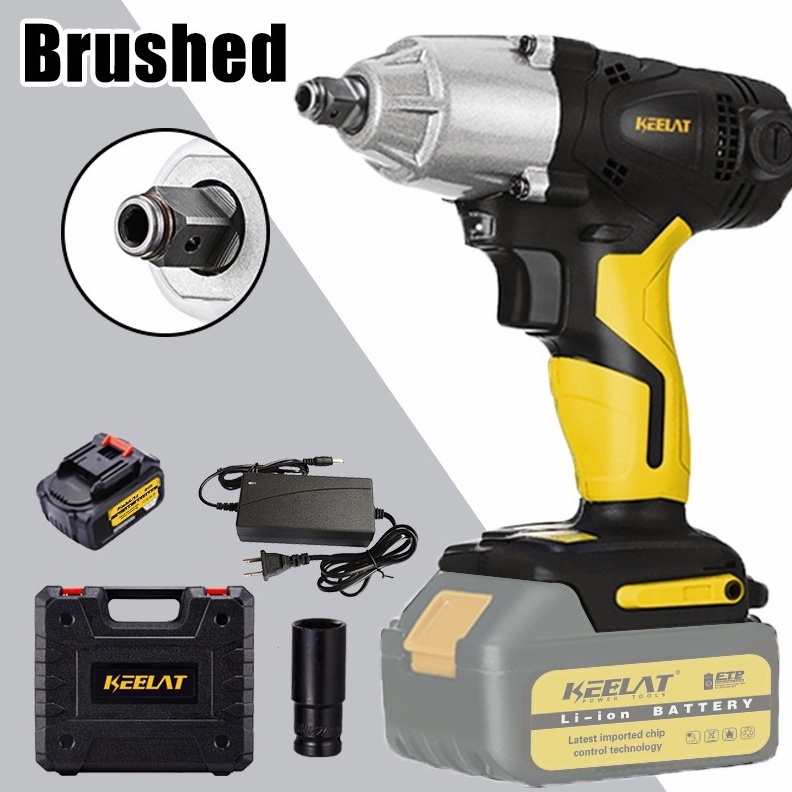 KEELAT 2 In 1 Cordless Brushless Electric Impact Wrench Drill