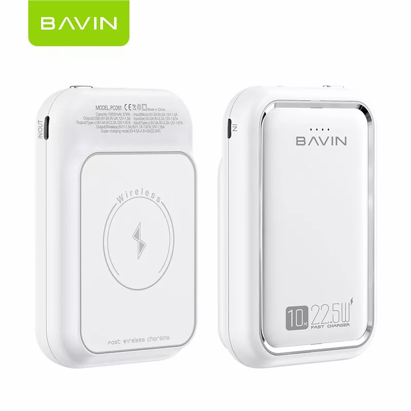 IDEAL1 PC061 BAVIN Fast Charging 10000mAh Powerbank Wireless