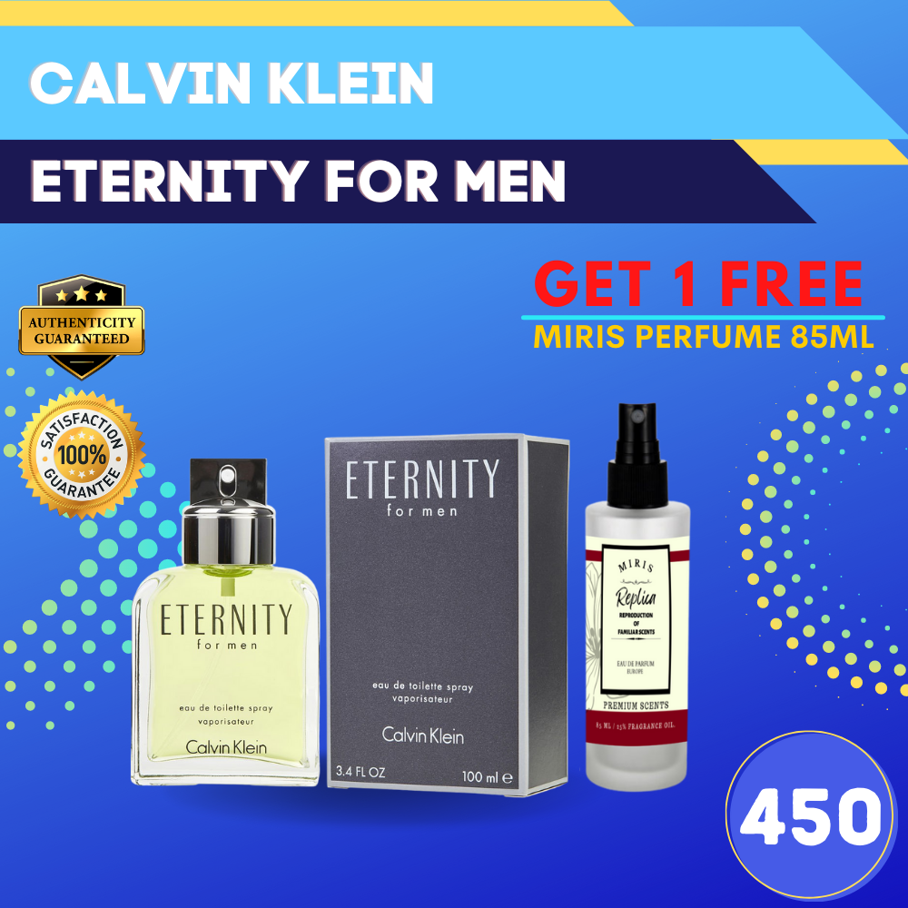 Eternity Perfume For Men and Free Premium Tester 85ml Lazada PH