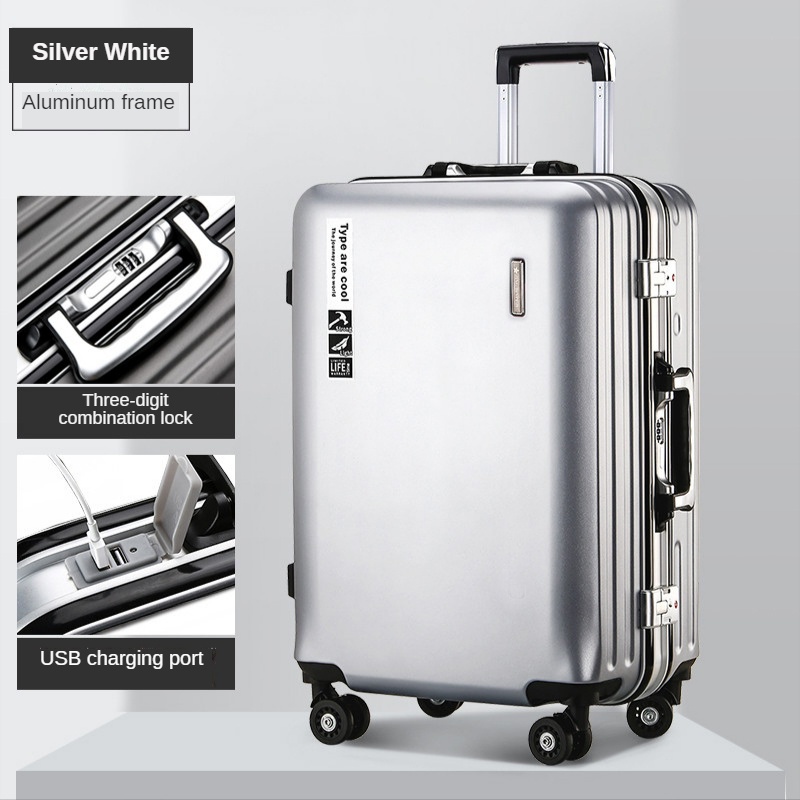 ISLAND ELEPHANT Aluminum Maleta Suitcase Luggage with 20/24/28 Inches