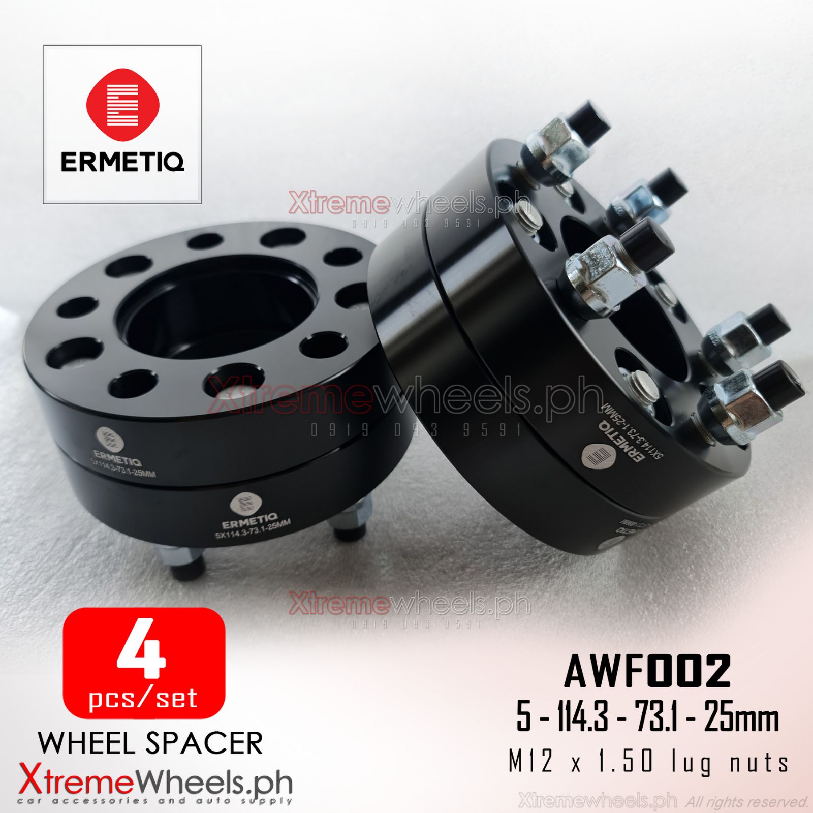 1 set 4pcs Wheel spacer Heavy Duty 5X114 5 holes 25mm Heavy Duty