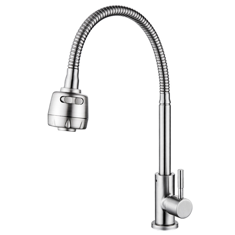 Faucets For Sink Kitchen 304 Stainless Steel 360° Rotation 2 Stream
